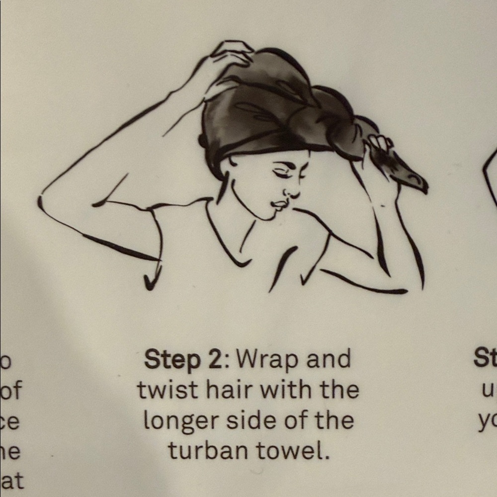 Bliss Microfiber Hair Turban Duo in Cream - Picture 5 of 9